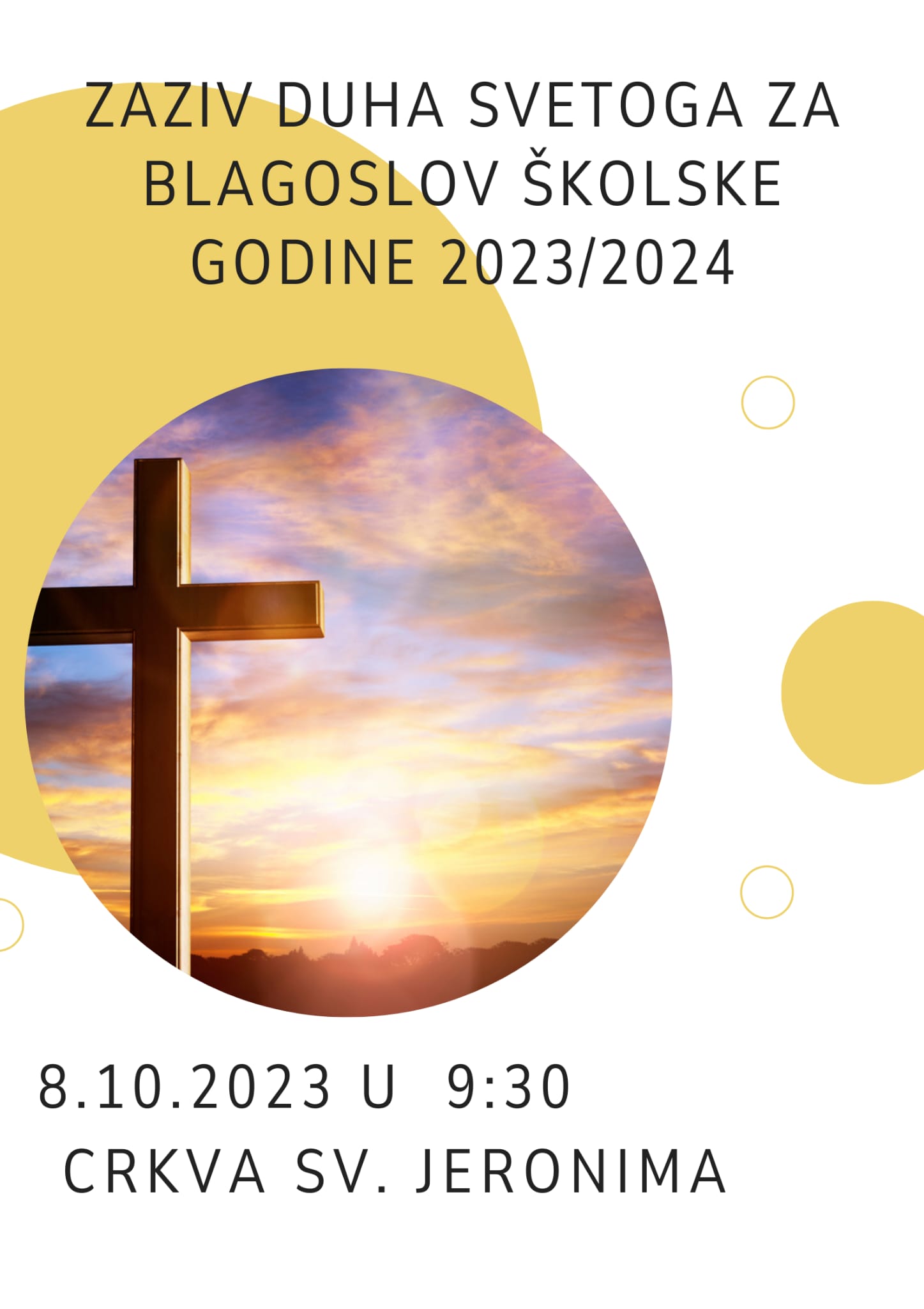 Zaziv Duha Svetog za blagoslov školske godine 2023/24