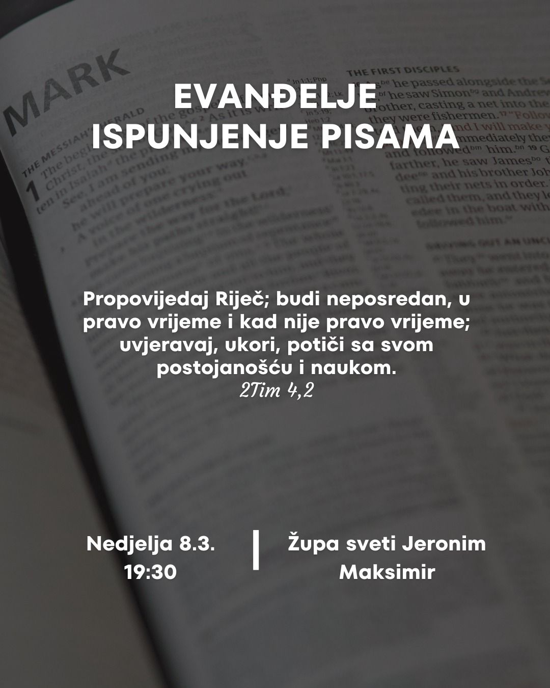 Kateheze za mlade - Evanđelje - ispunjenje pisama