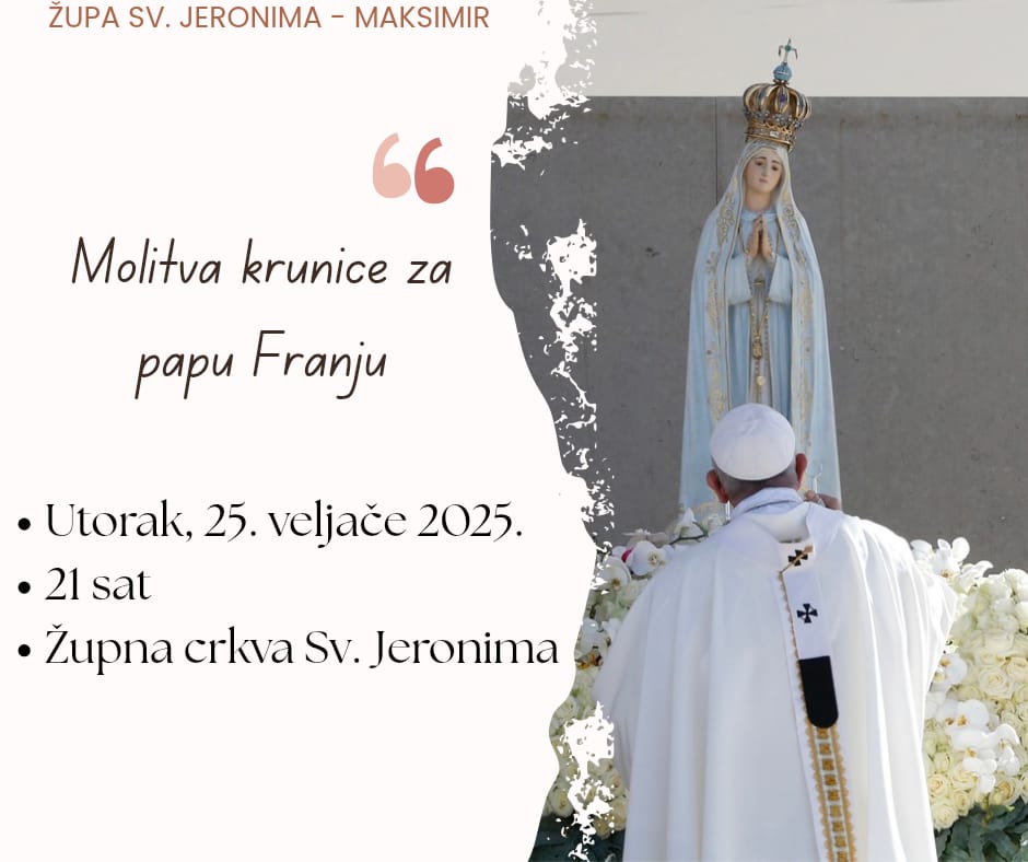 Molitva krunice za papu Franju