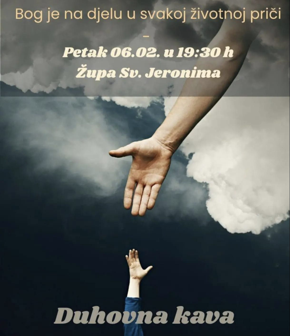Biblijsko meditativni susret pod nazivom „Duhovna kava“, 6. 2. u 19:30